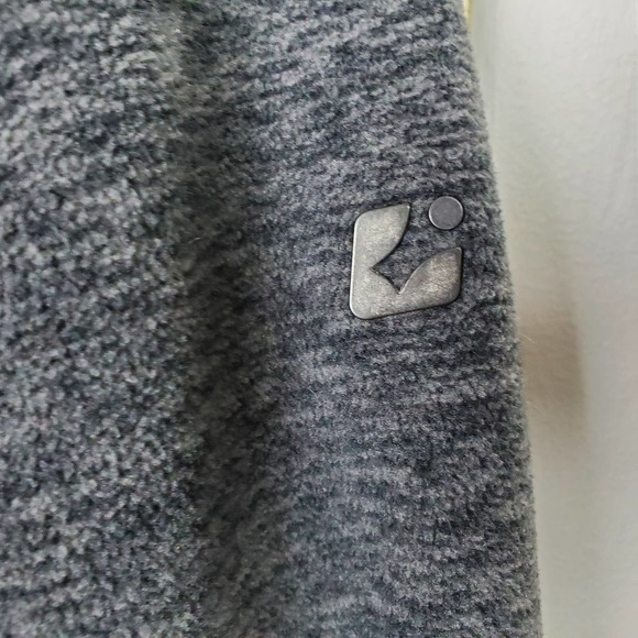 Killtec Women's 12 Gray Full Zip Mock Neck Fleece Sweatshirt - Picture 4 of 13